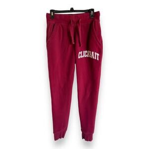 Clickbait David Dobrik Sweatpants Sz S Authorized Fanjoy Burgundy Pants‎